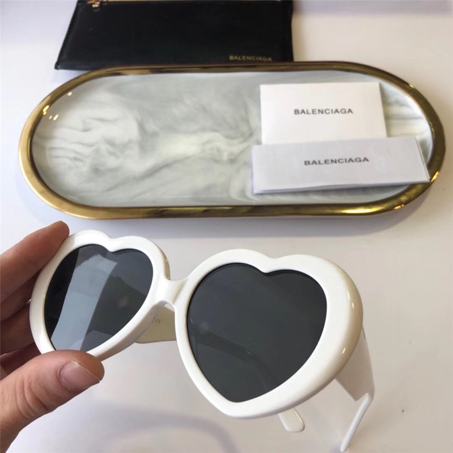 balenciaga heart sunglasses